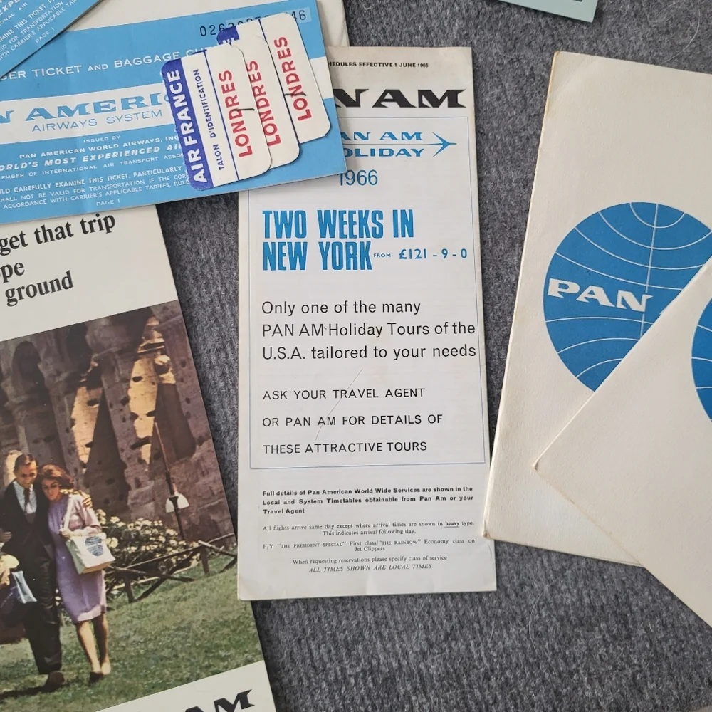 Pan Am Vintage ephemera!